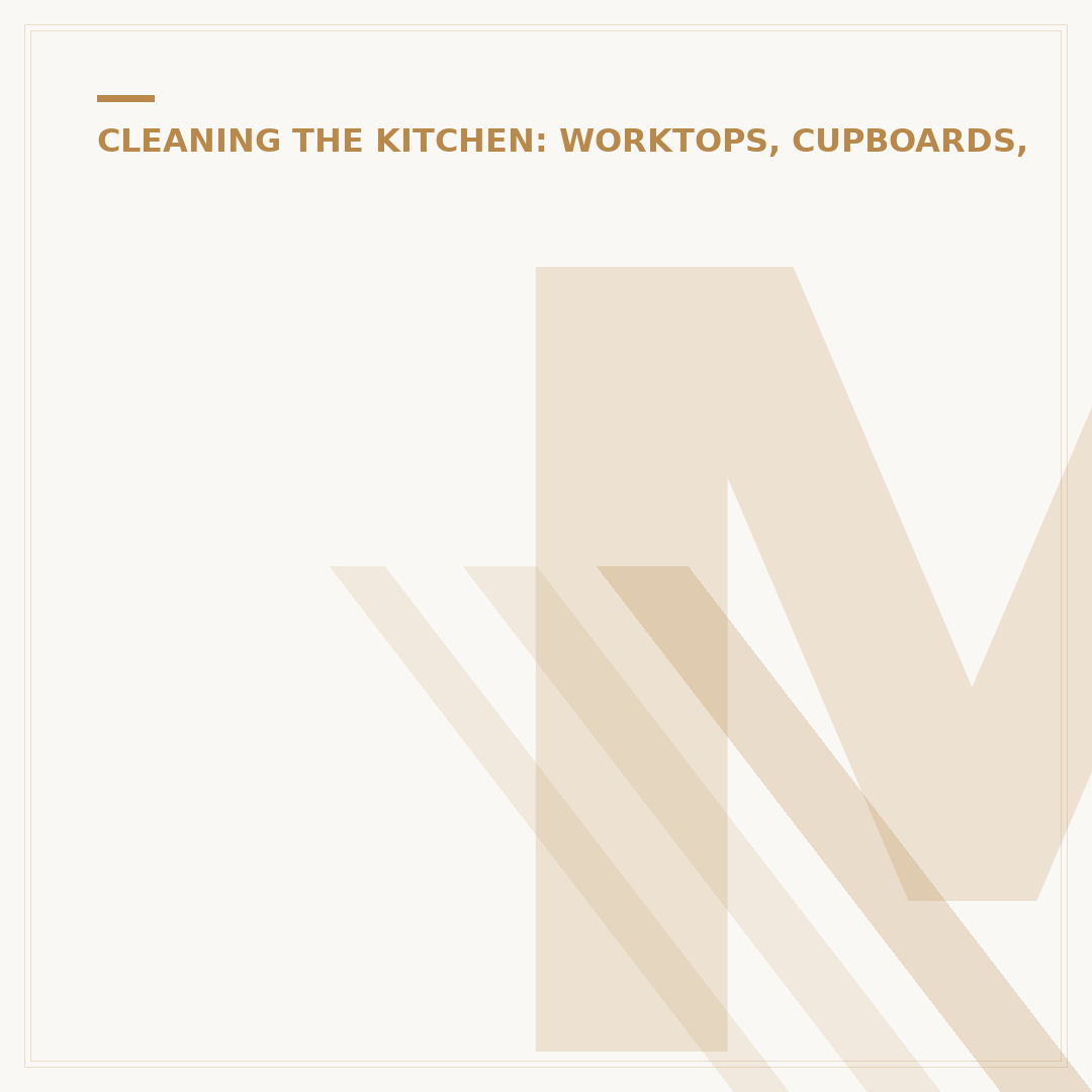 Maintain Always Clean Worktops: Expert Advice