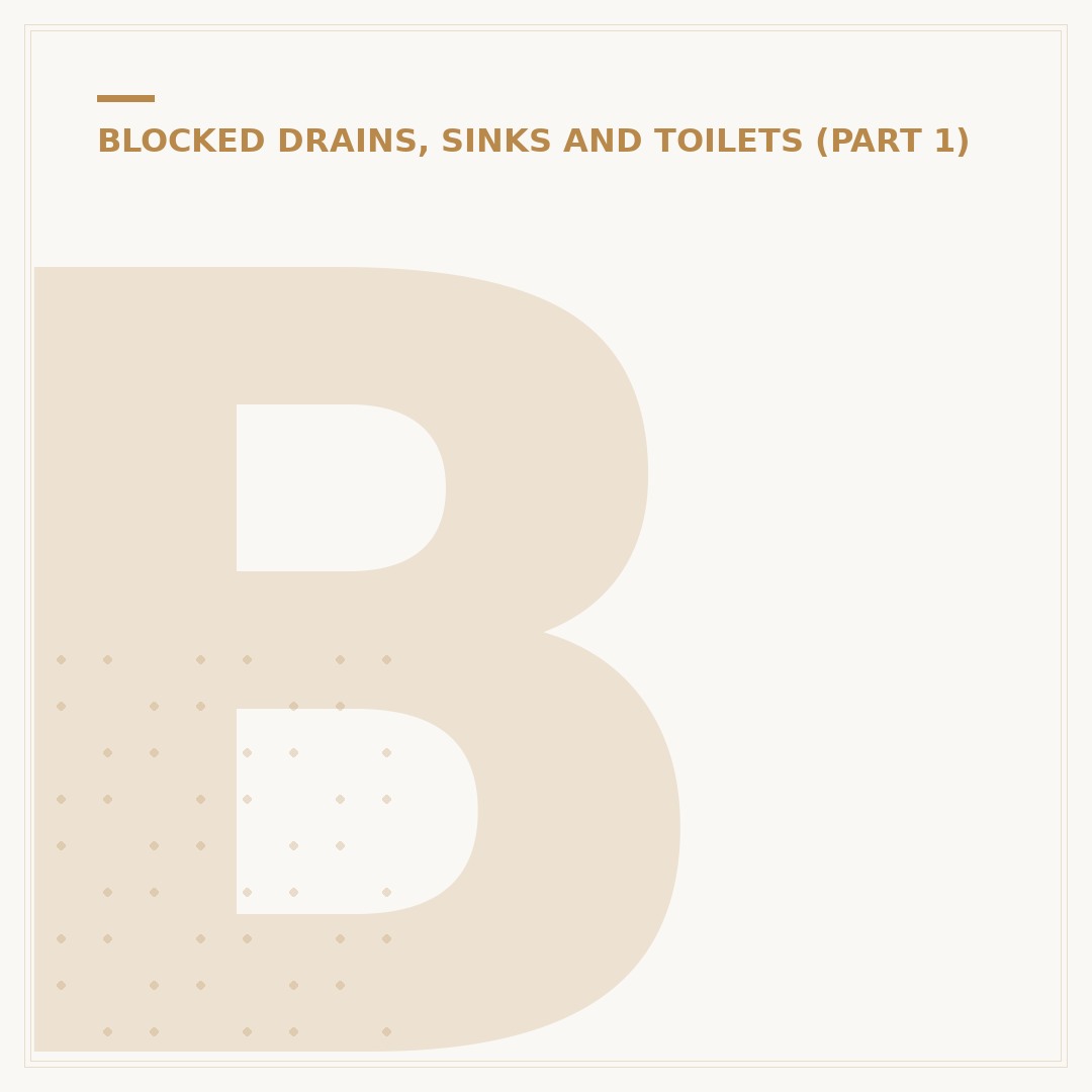 Blocked Sewage Drain: What To Do Now