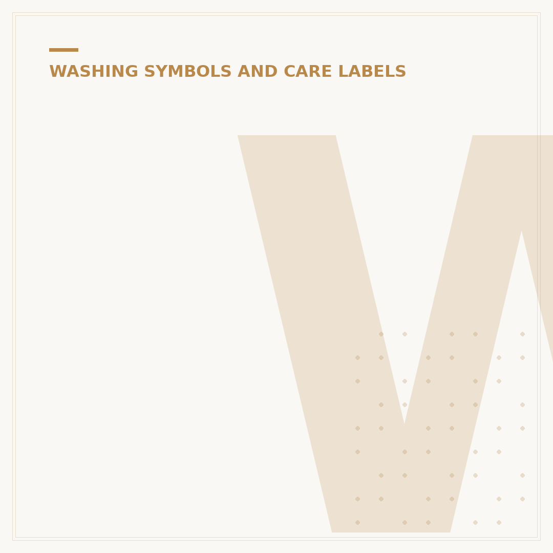 What Do Care Label Symbols Mean?