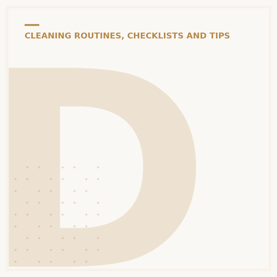 Develop Your Cleaning Routine for a Healthier Home
