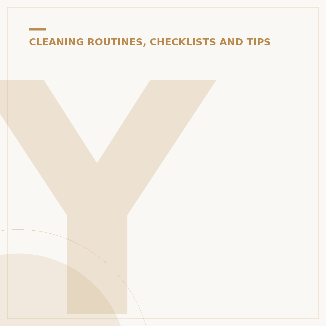 Your Daily Cleaning Checklist for a Tidy Home