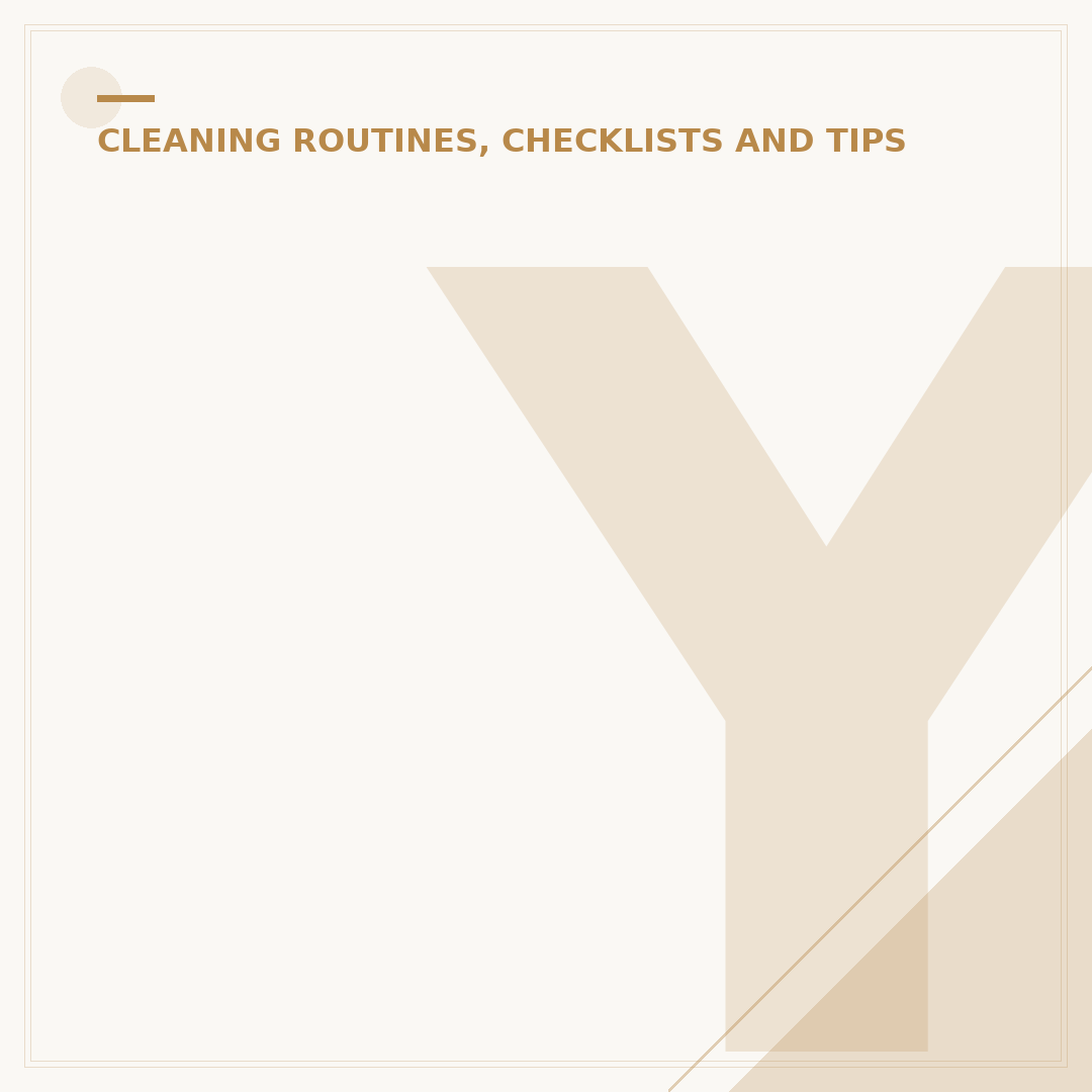 Your Everyday Cleaning Checklist: Maintain a Tidy Home
