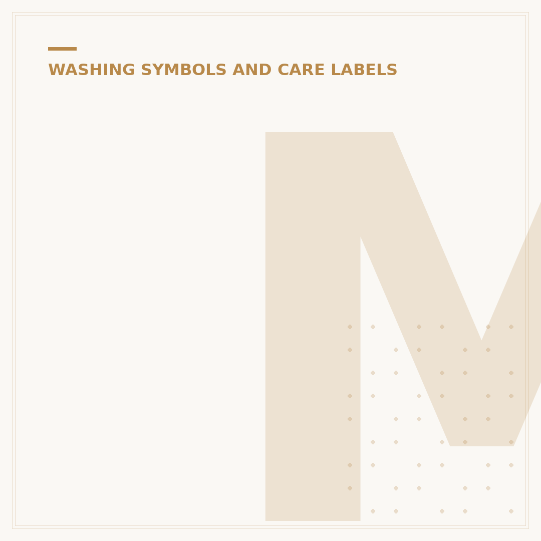 Meaning of Fabric Care Symbols