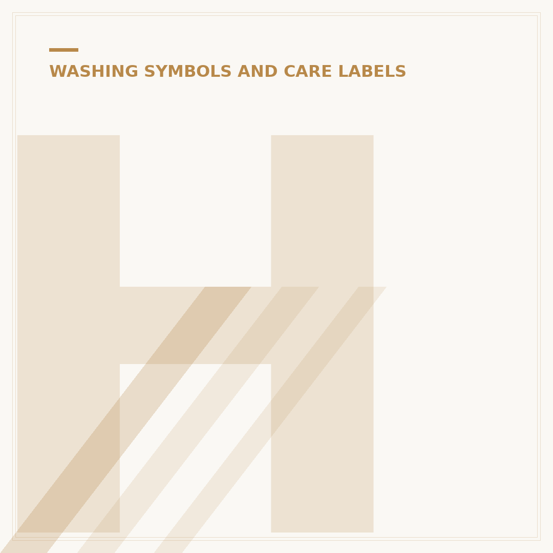 Hand Wash Care Label Symbols: Understanding What They Mean