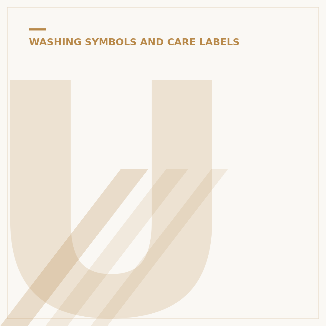 Understand Hand Wash Laundry Symbols Meaning