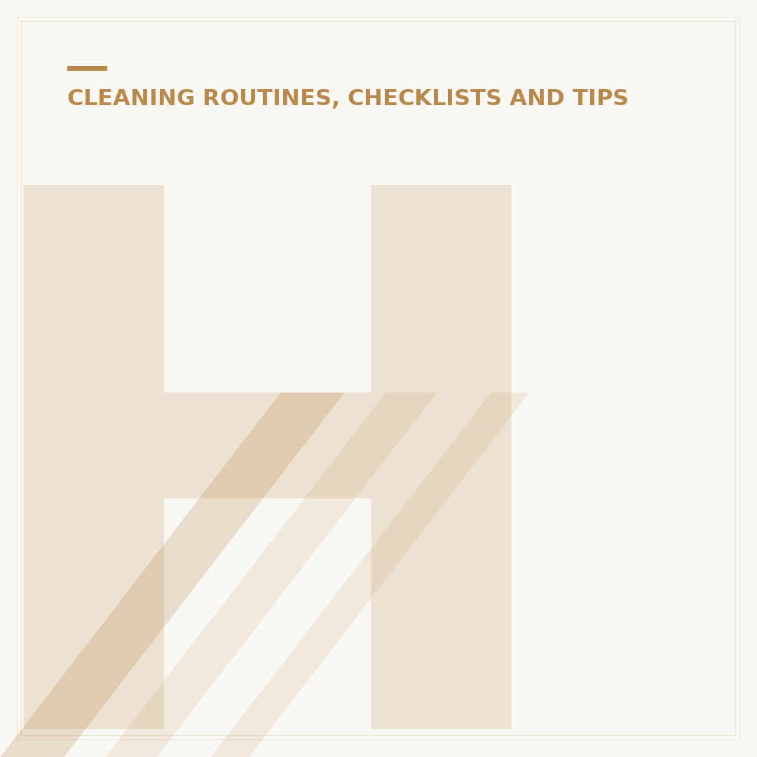 House Cleaning Check Off List: Organise Your Chores