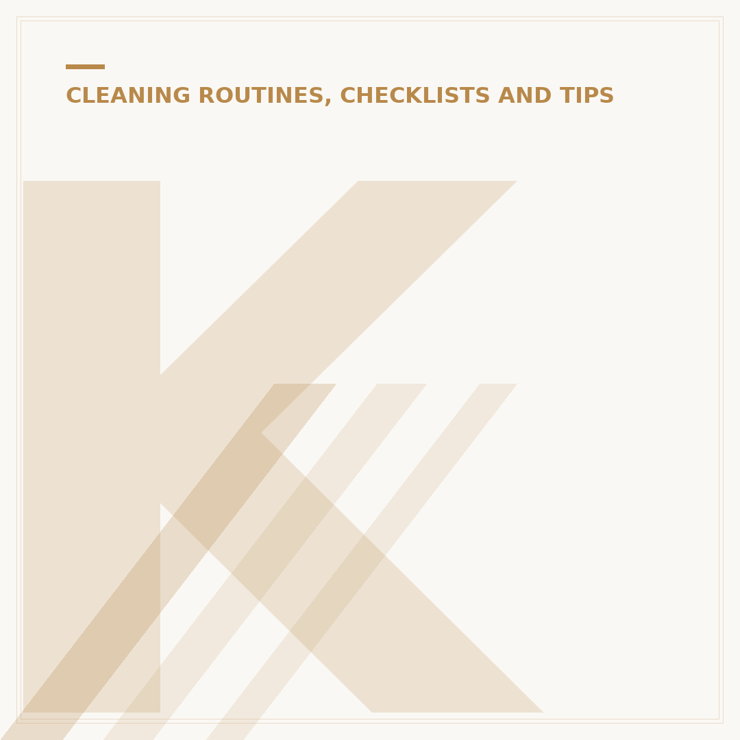 Kitchen Cleaning Checklist