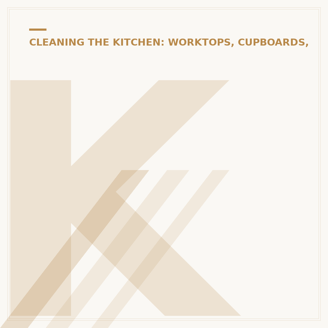 Kitchen Cleaning Spray: Choosing the Right Type