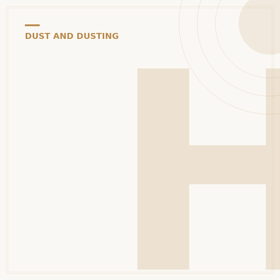 How to Lower Dust in a House