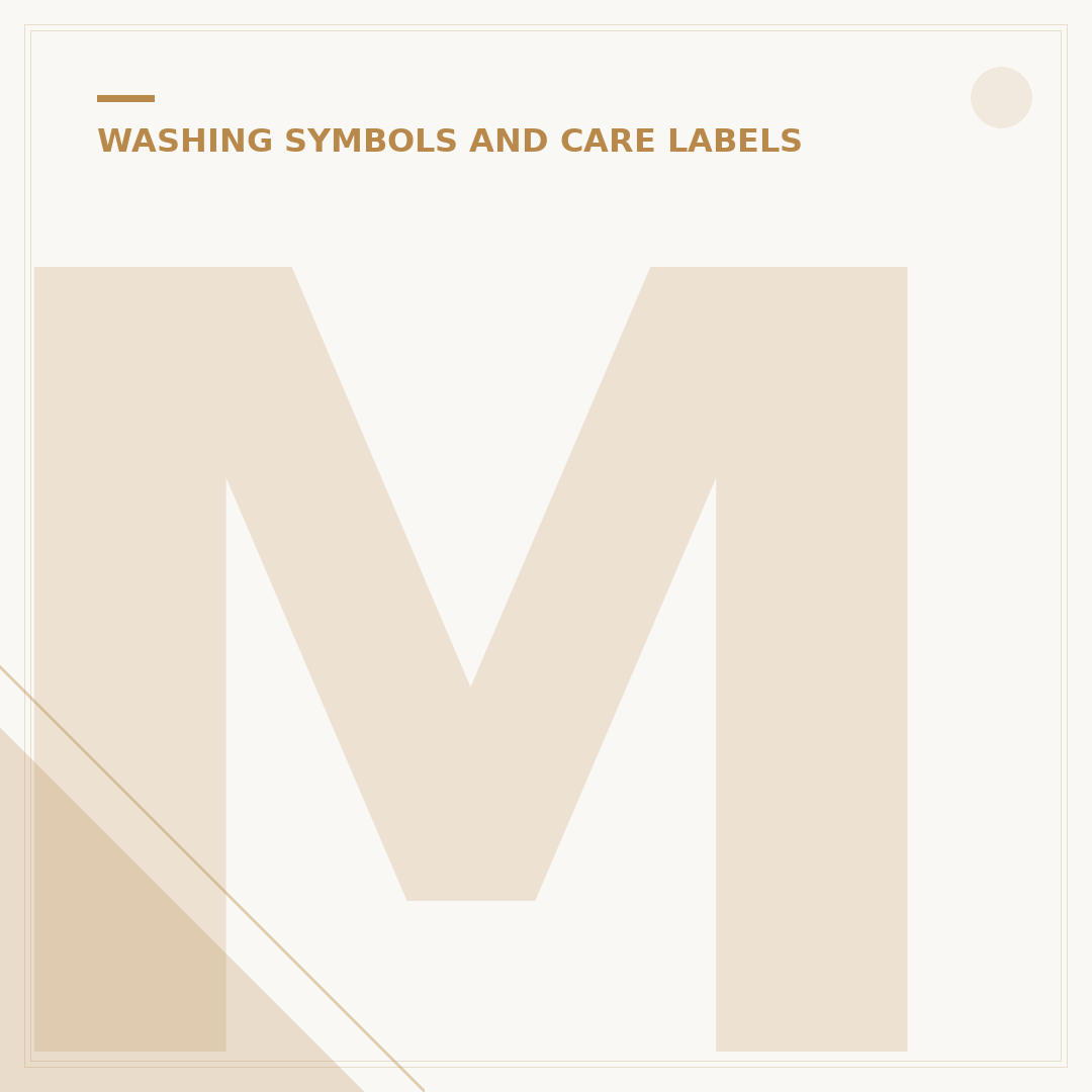 Machine Wash Symbols