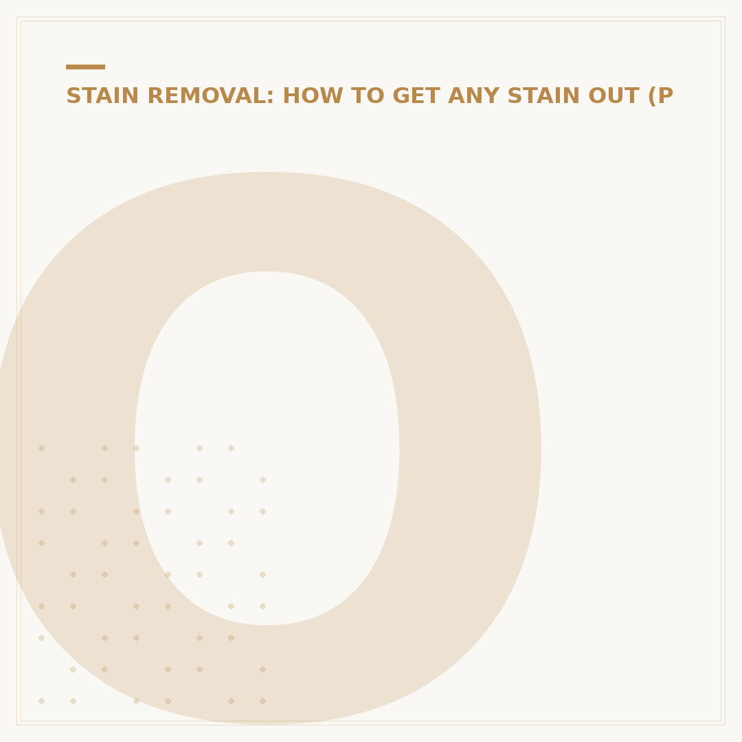 Oxi Powder Stain Remover: How It Works and Uses