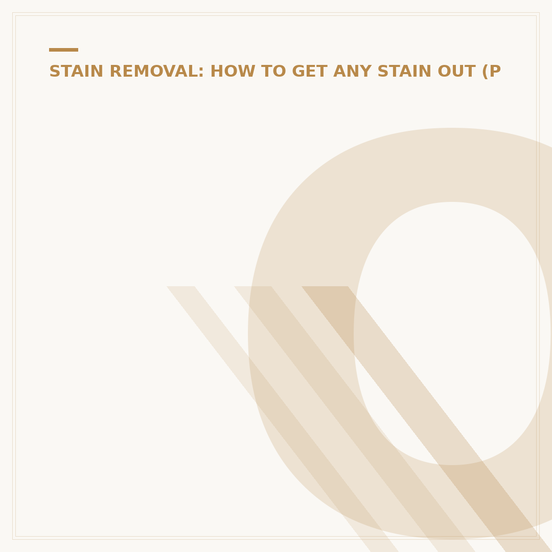 Oxy Stain Remover: Tackle Tough Marks Effectively