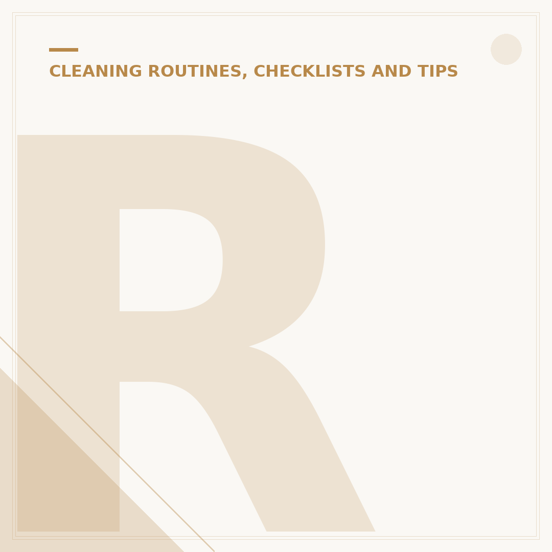 Realistic Cleaning Schedule