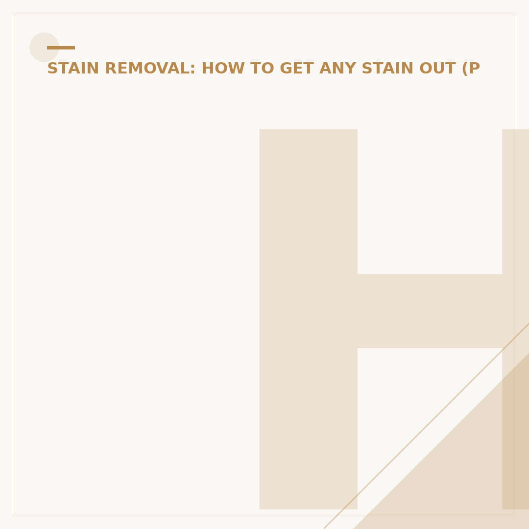 How to Remove Water Stains From Fabric