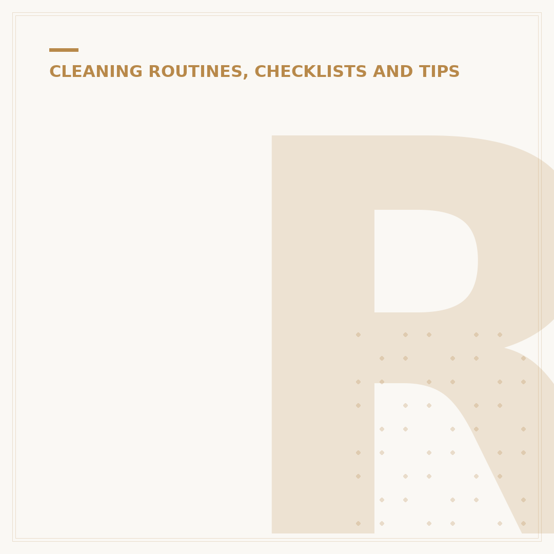 Restaurant Cleaning Schedule