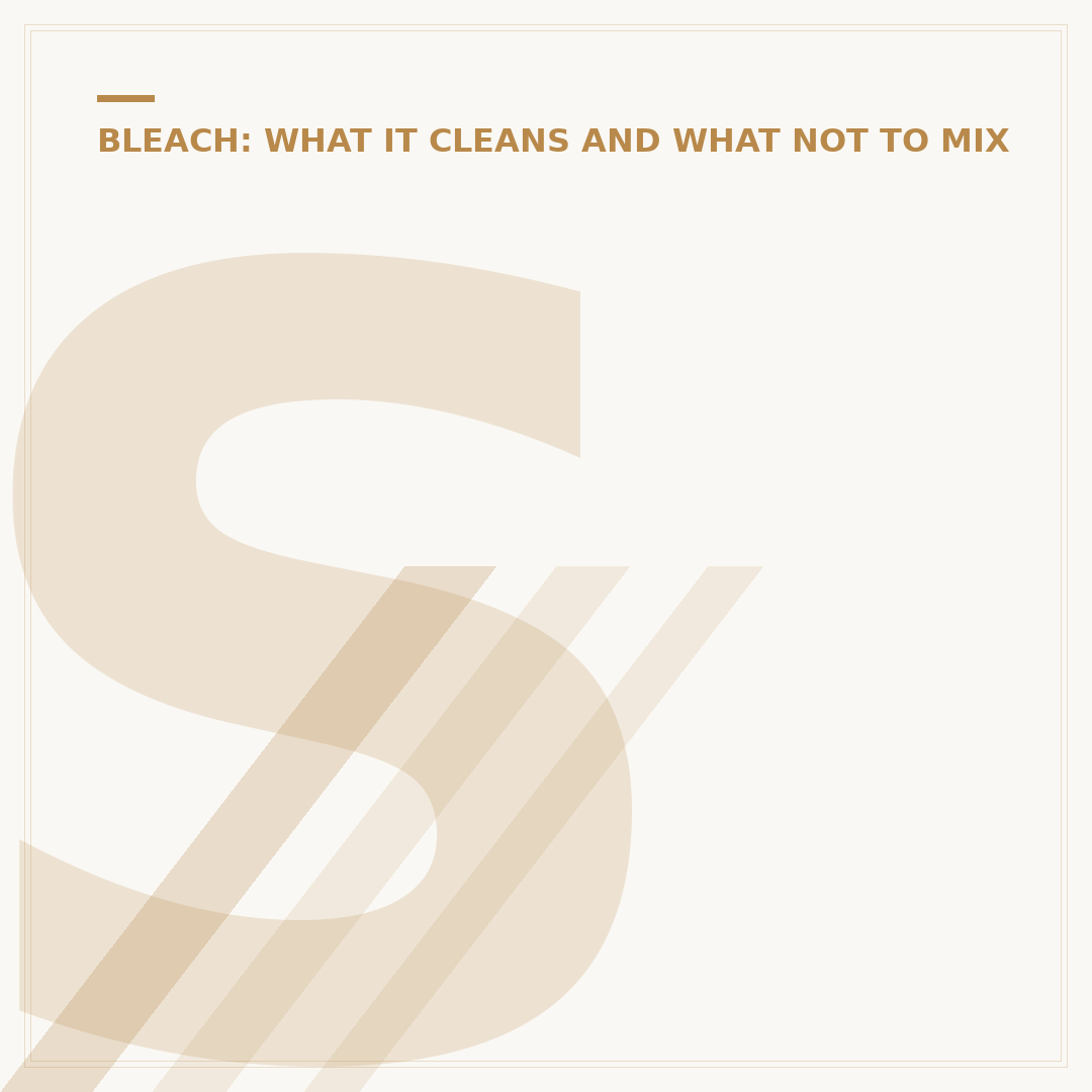 Spray Bleach Cleaner: Uses and Safety Advice