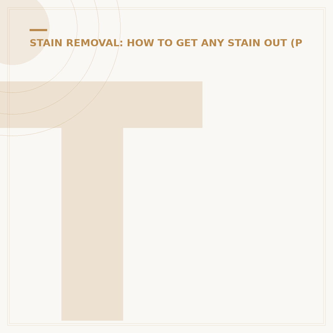 Tub Stain Remover: Effective Methods and Products