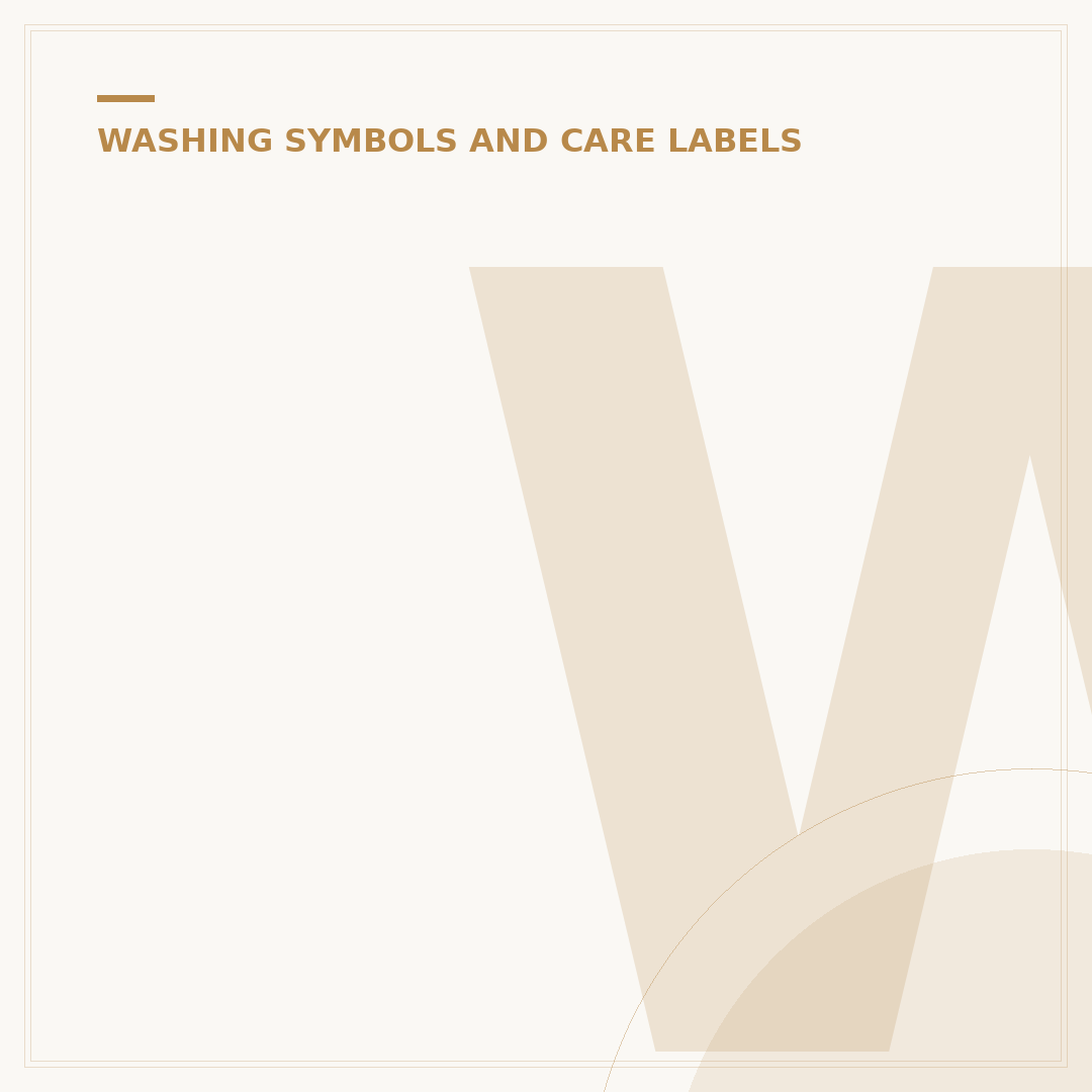 Wash Care Symbols with P