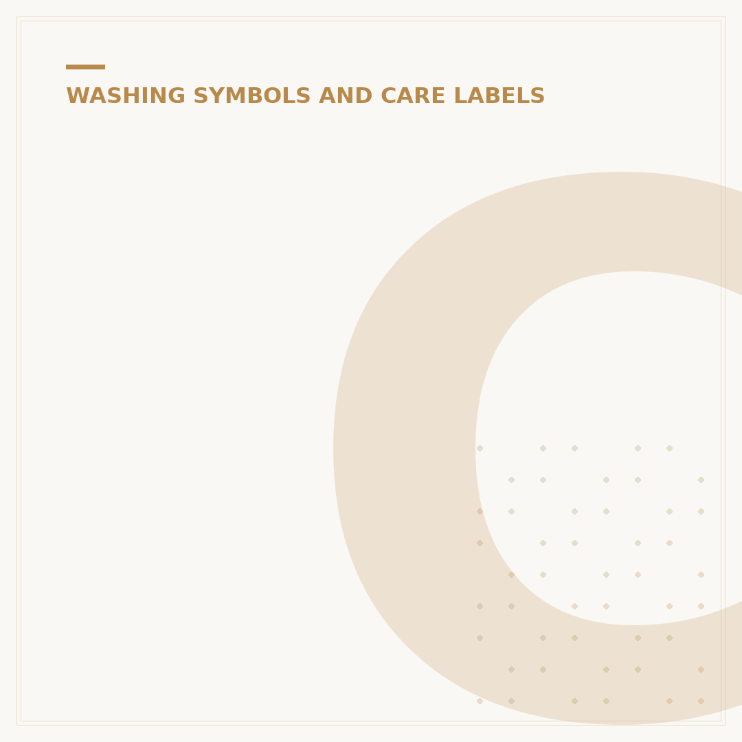 Clothes Wash Care Symbols: What They Mean