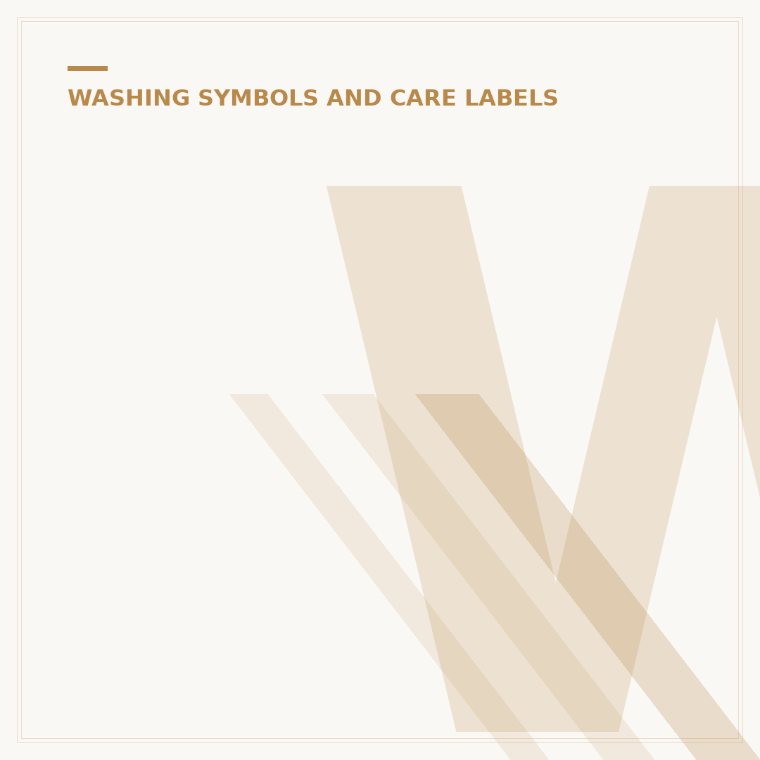 Washing Instructions Signs: Care Labels Explained