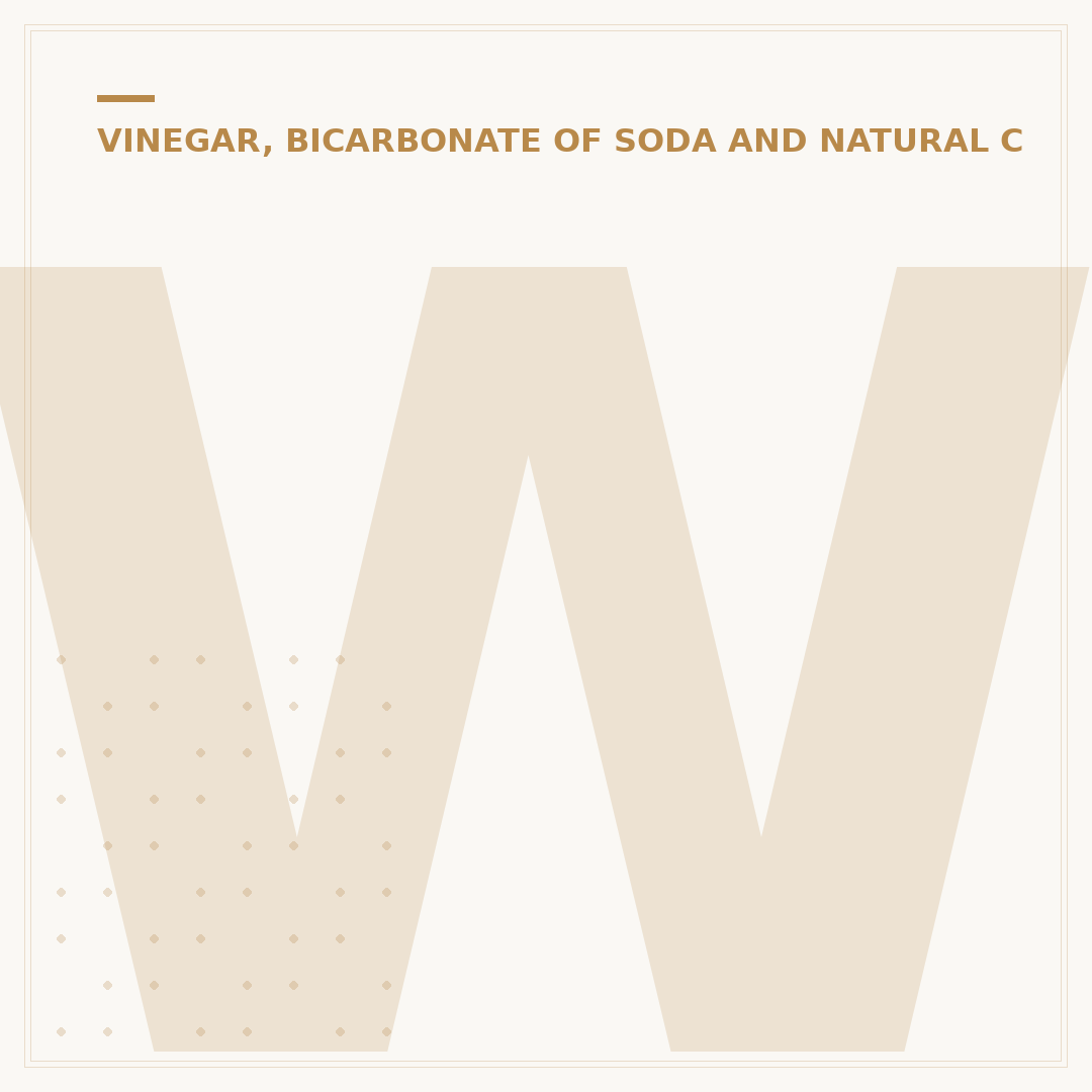 White Vinegar and Baking Soda: Powerful Household Cleaners