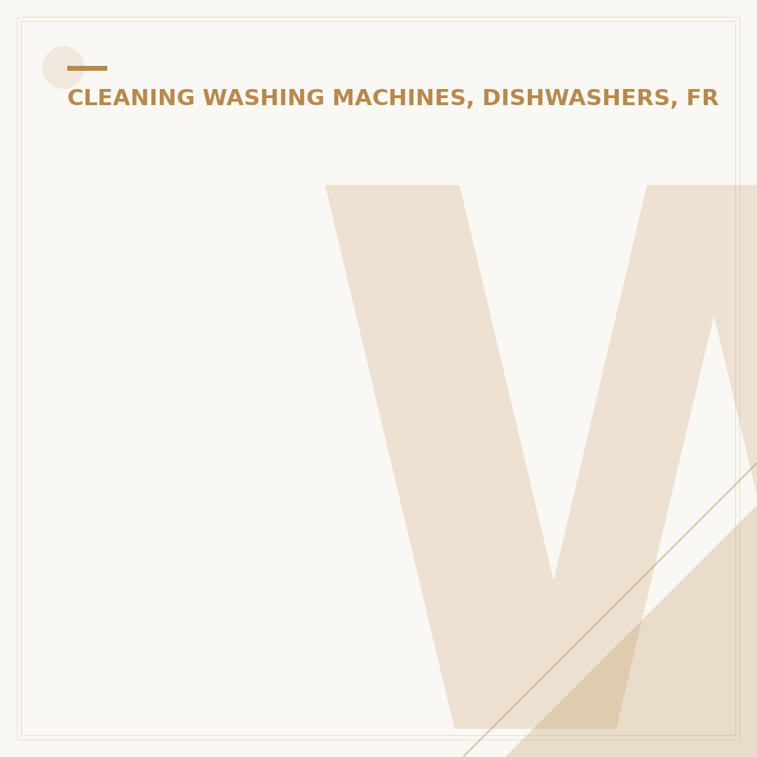 White Vinegar Washing Machine: How To Use And Benefits