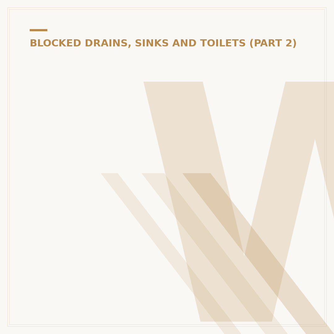 Will Bleach Unblock a Sink? An Analysis