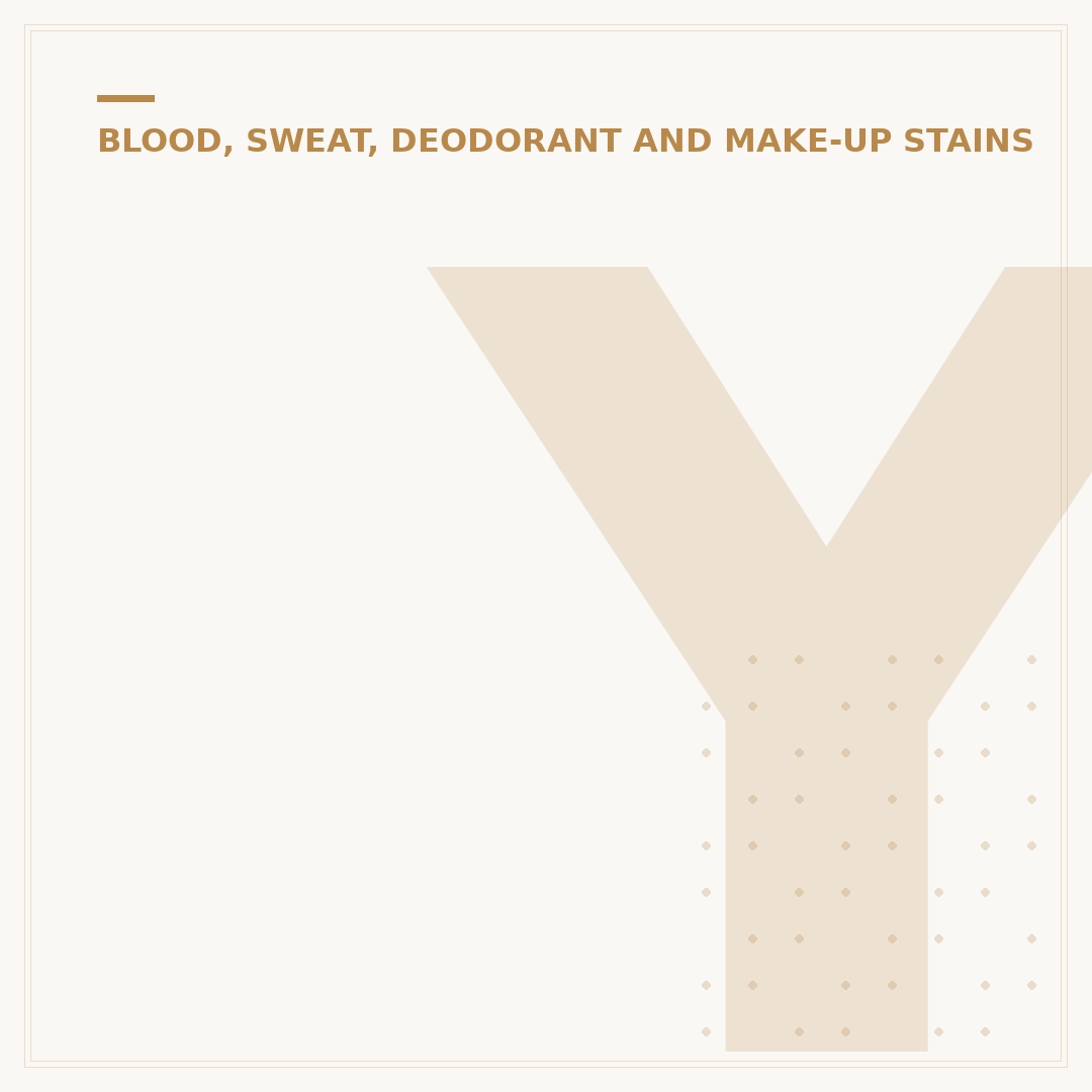 Yellow Sweat Stains: How to Remove Them