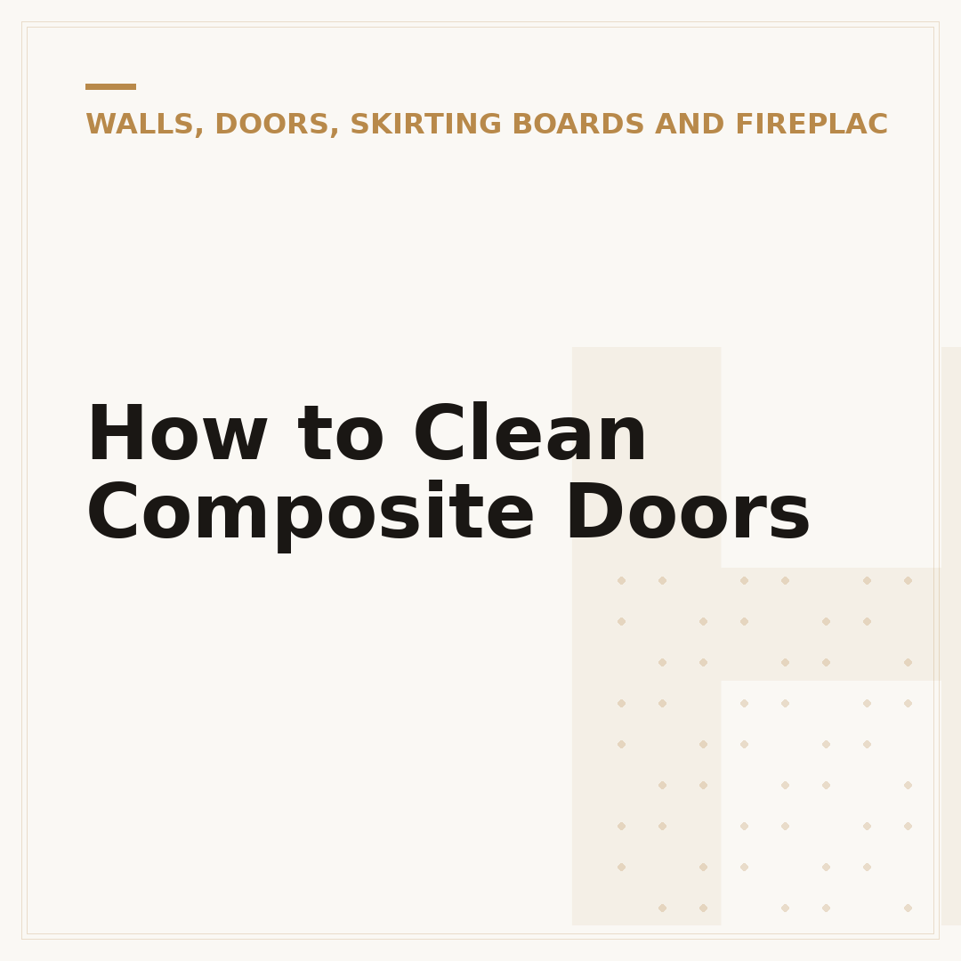 How to Clean Composite Doors