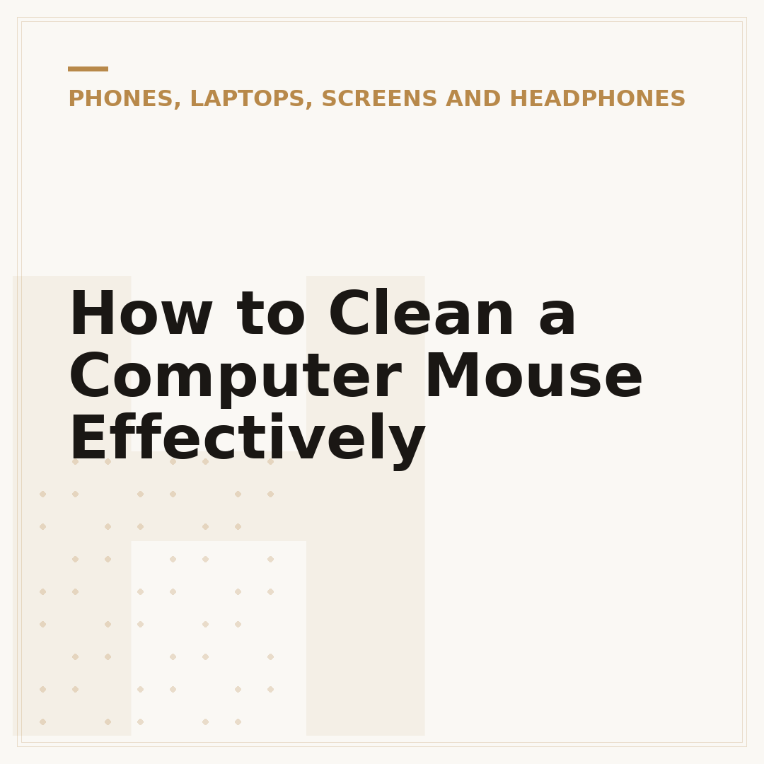 How to Clean a Computer Mouse Effectively