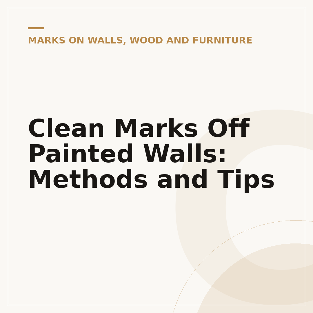 Clean Marks Off Painted Walls: Methods and Tips