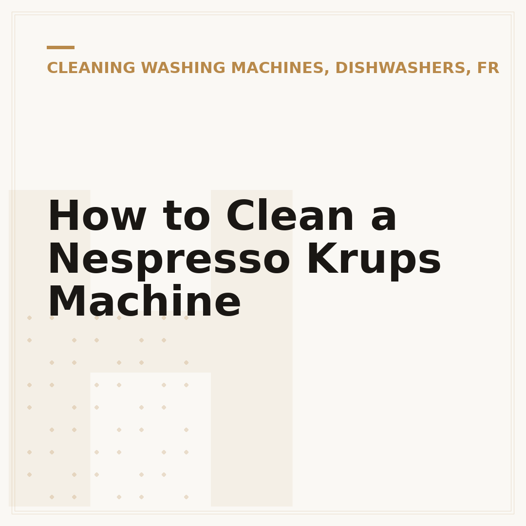 How to Clean a Nespresso Krups Machine