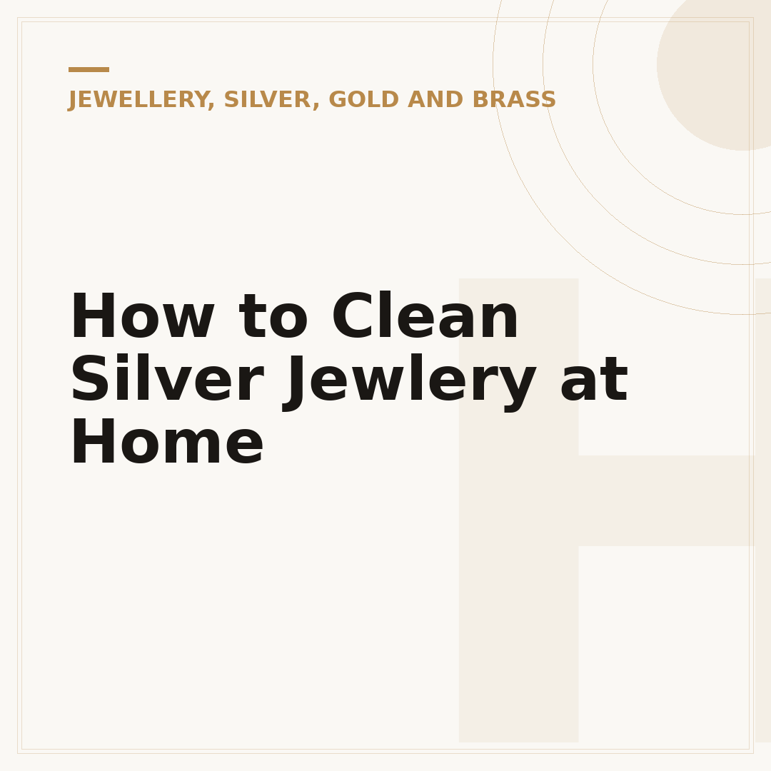 How to Clean Silver Jewlery at Home