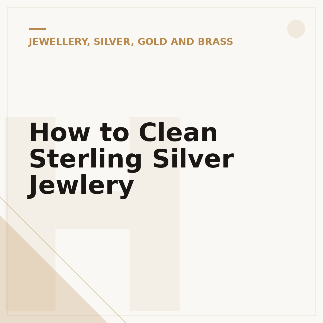 How to Clean Sterling Silver Jewlery