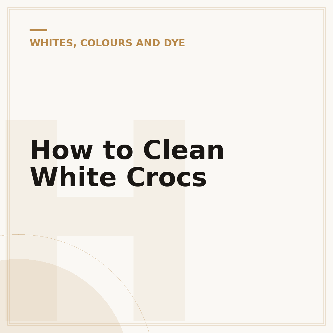 How to Clean White Crocs