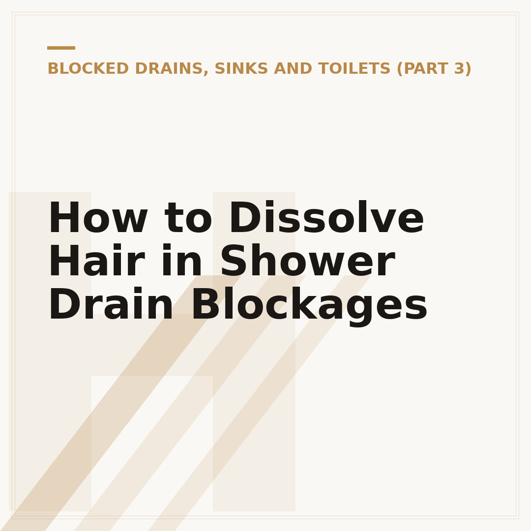 How to Dissolve Hair in Shower Drain Blockages