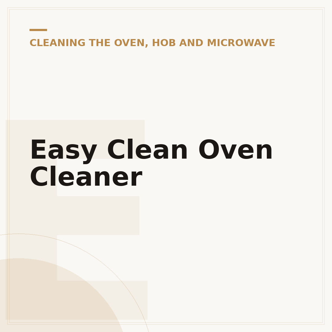 Easy Clean Oven Cleaner