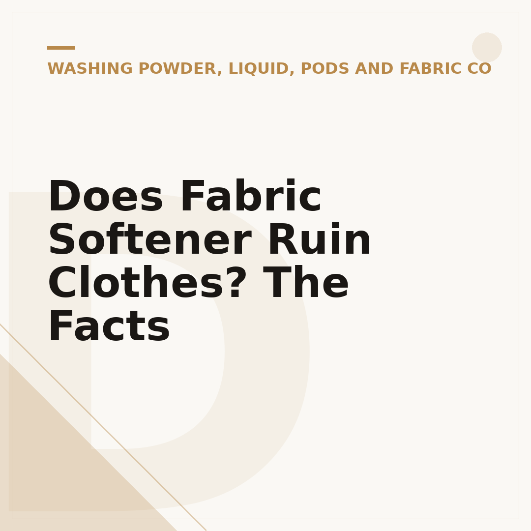 Does Fabric Softener Ruin Clothes? The Facts