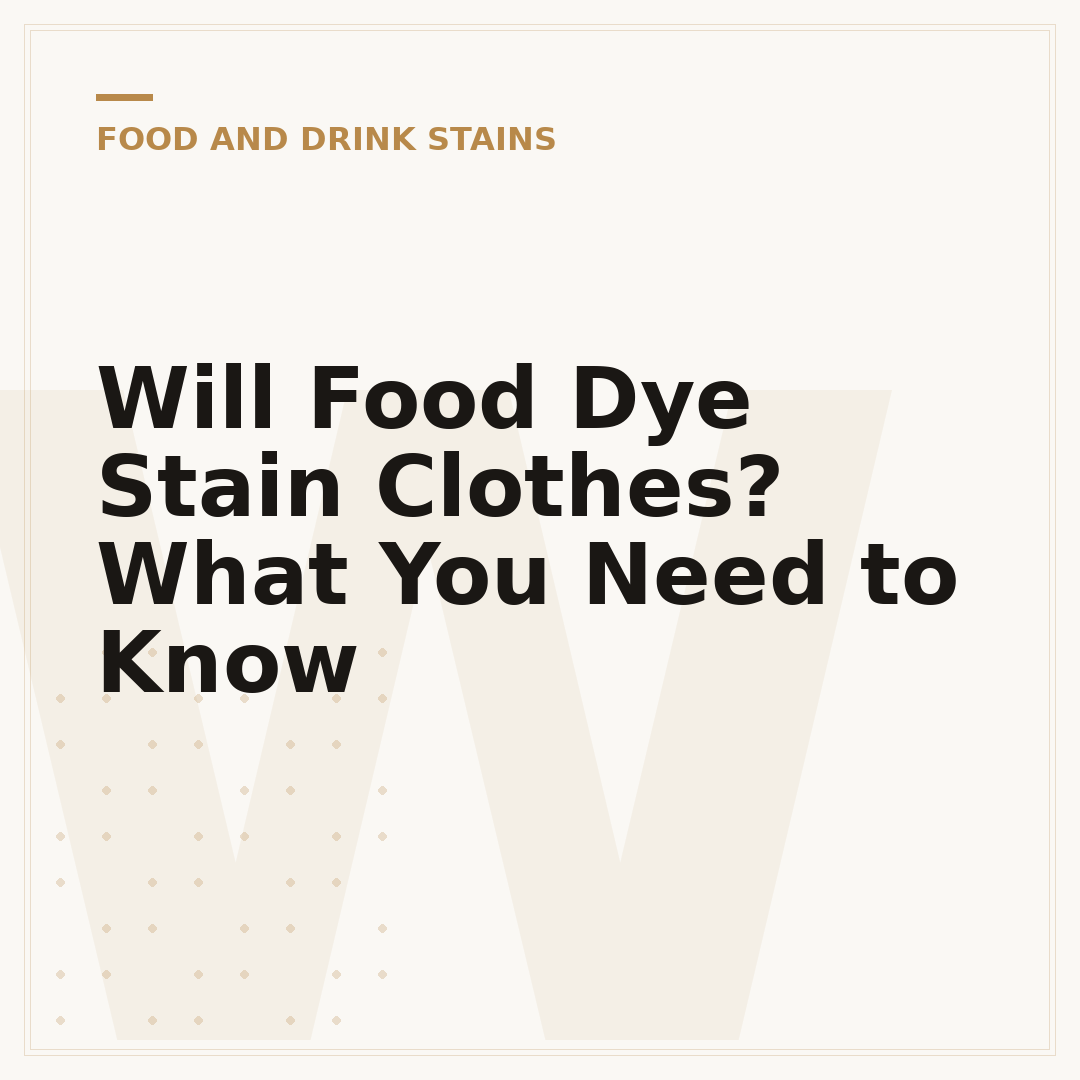 Will Food Dye Stain Clothes? What You Need to Know