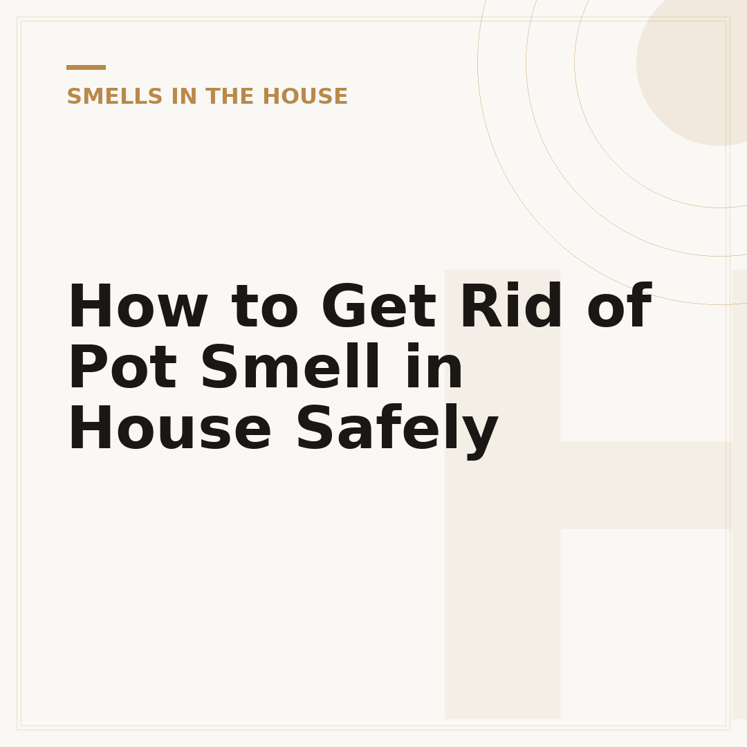 How to Get Rid of Pot Smell in House Safely