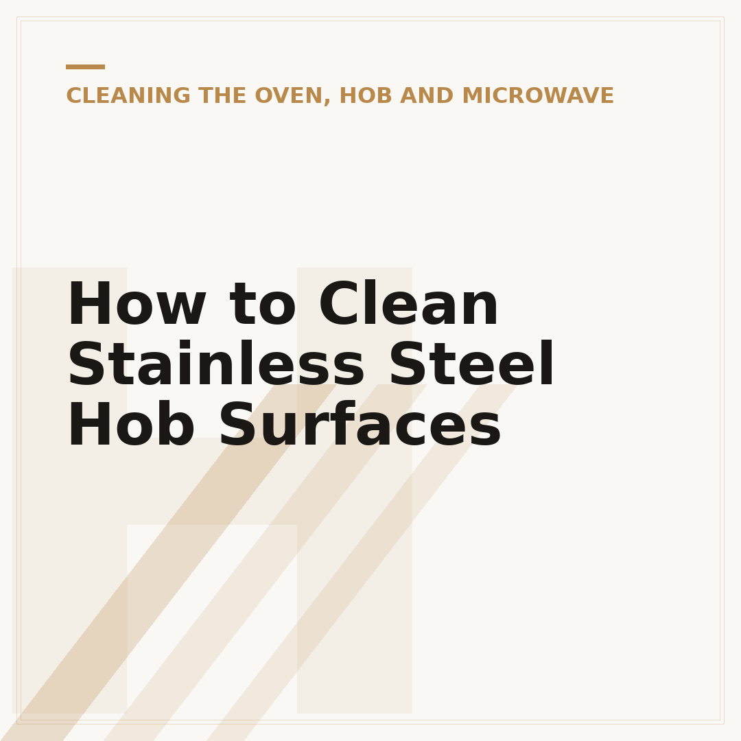 How to Clean Stainless Steel Hob Surfaces