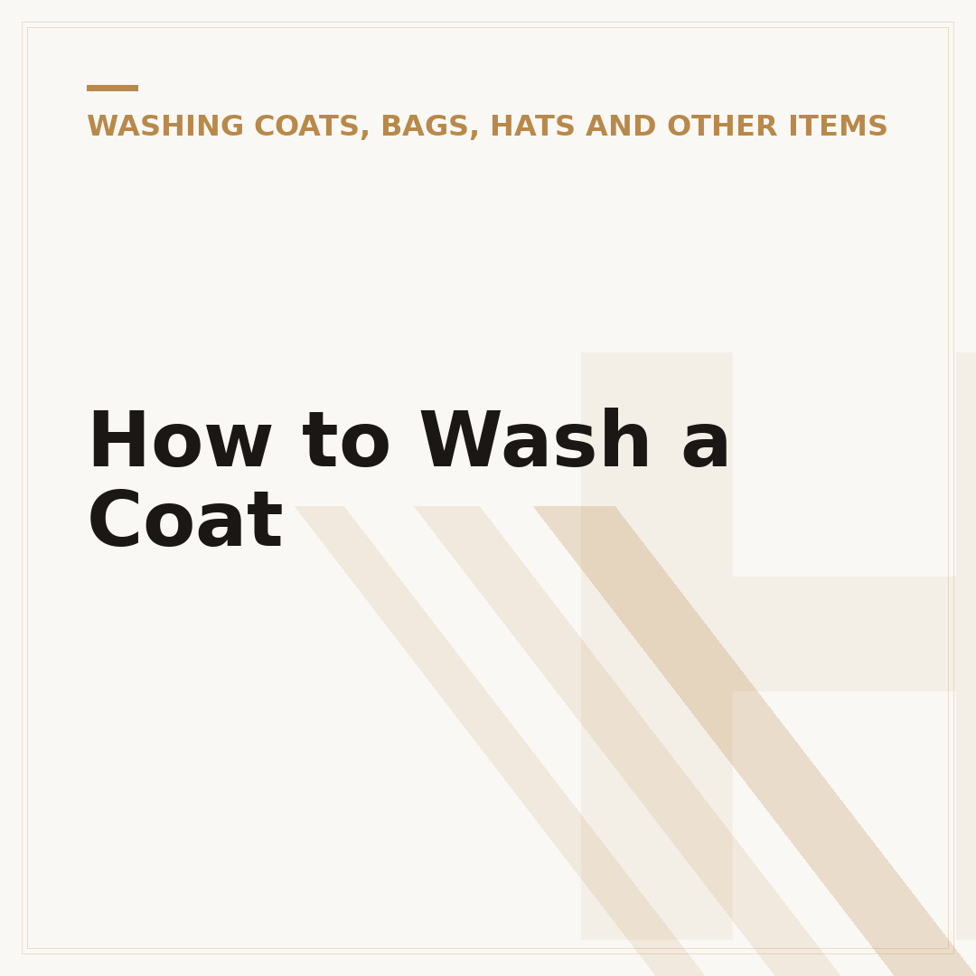 How to Wash a Coat