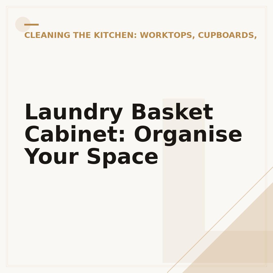 Laundry Basket Cabinet: Organise Your Space