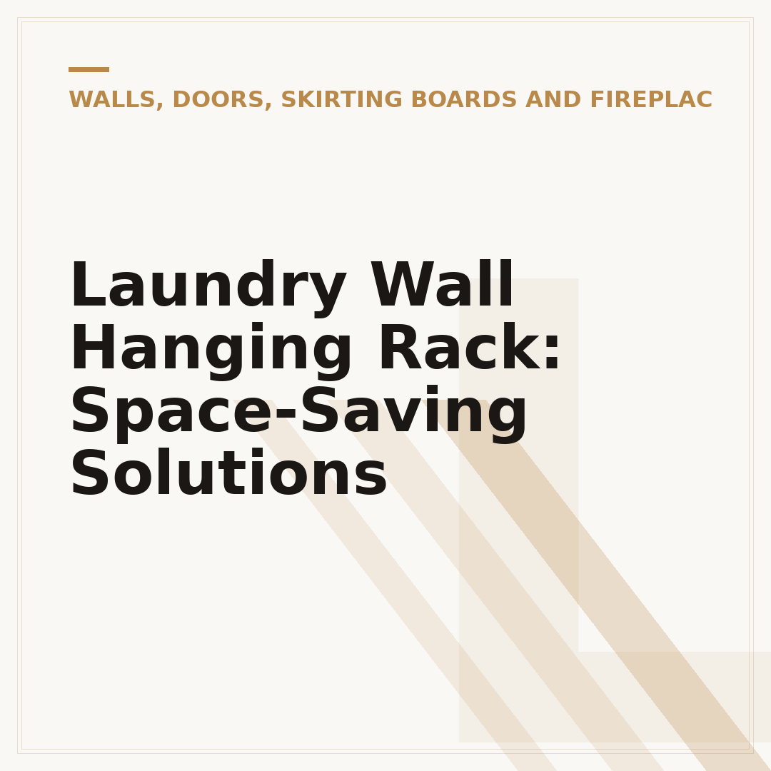 Laundry Wall Hanging Rack: Space-Saving Solutions