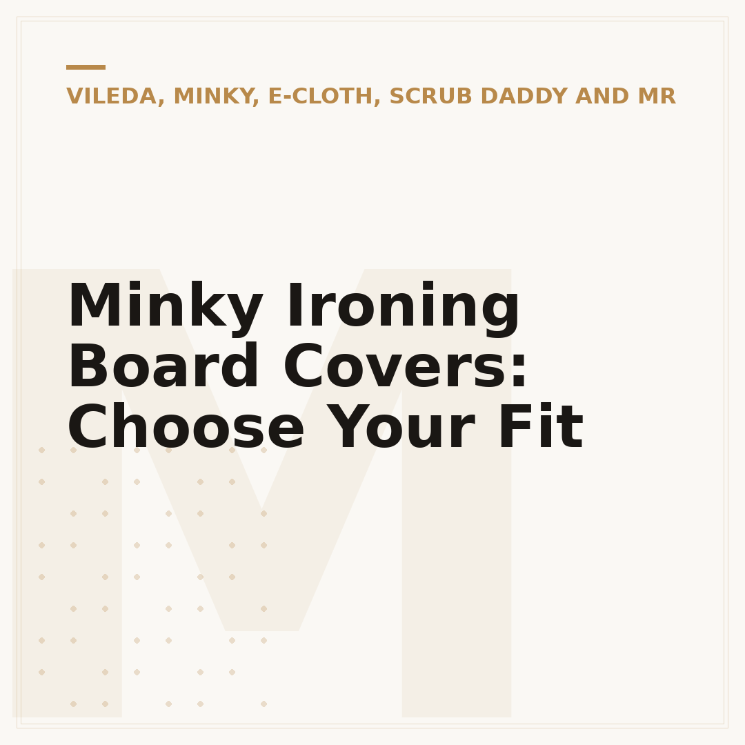 Minky Ironing Board Covers: Choose Your Fit