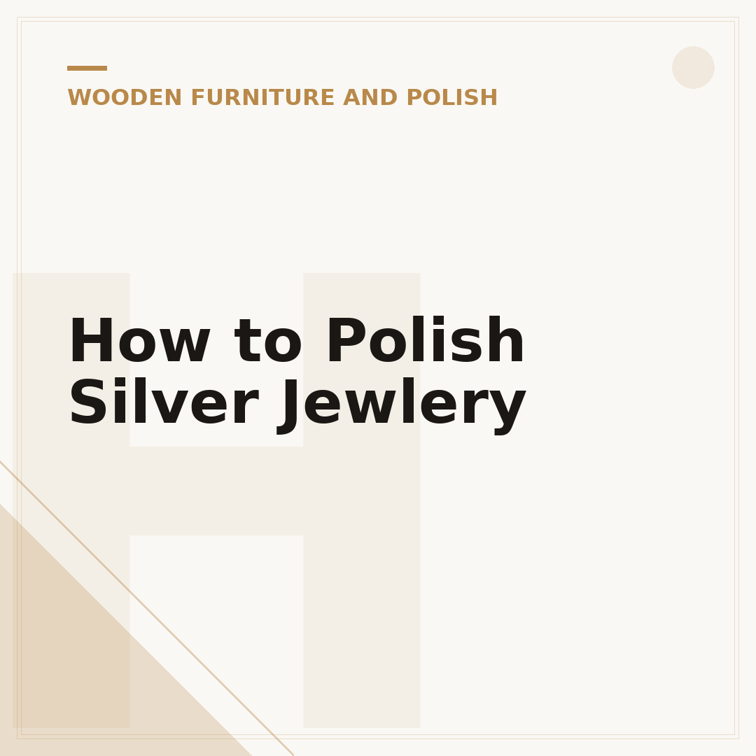 How to Polish Silver Jewlery