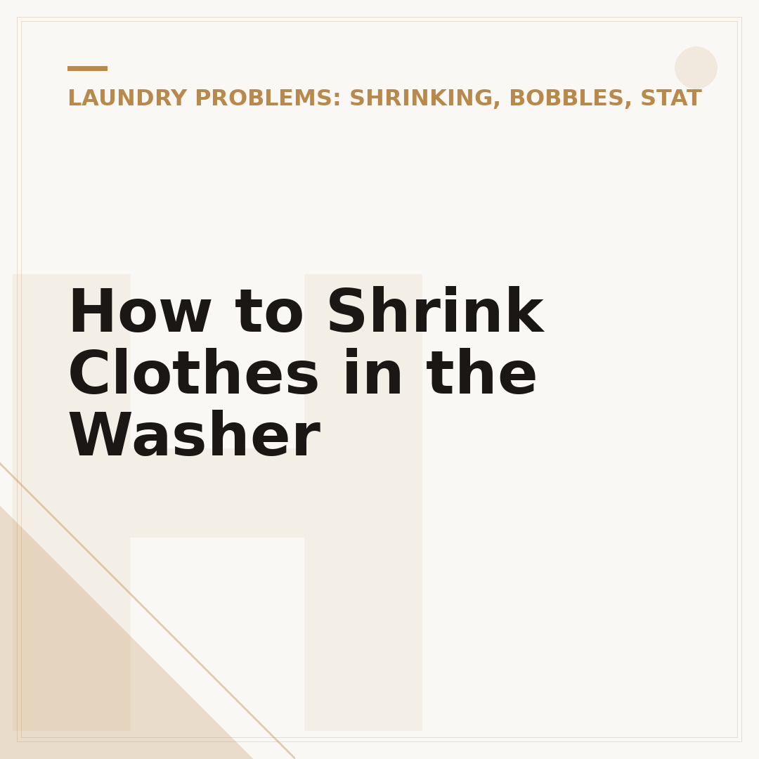 How to Shrink Clothes in the Washer