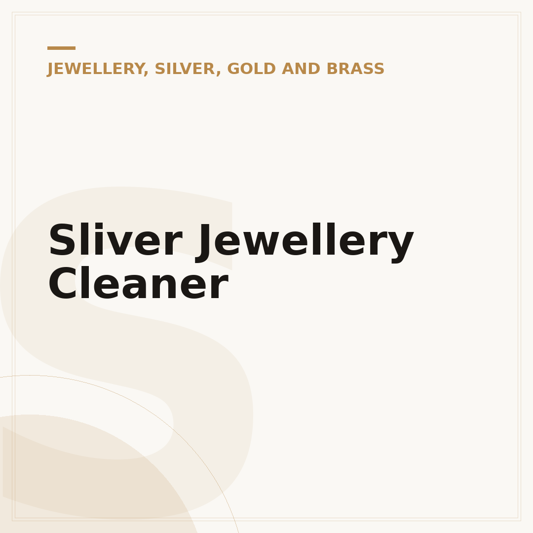 Sliver Jewellery Cleaner