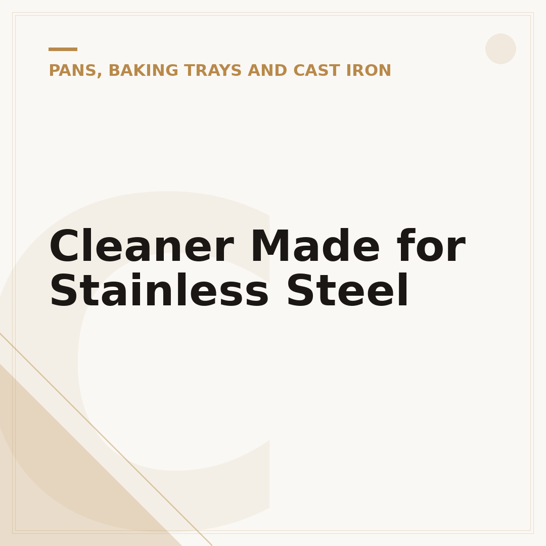 Cleaner Made for Stainless Steel
