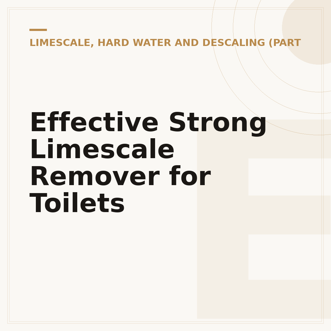 Effective Strong Limescale Remover for Toilets